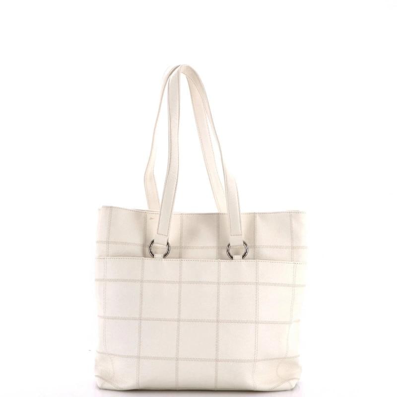 Chanel Square Stitch Tote Caviar Medium - 4