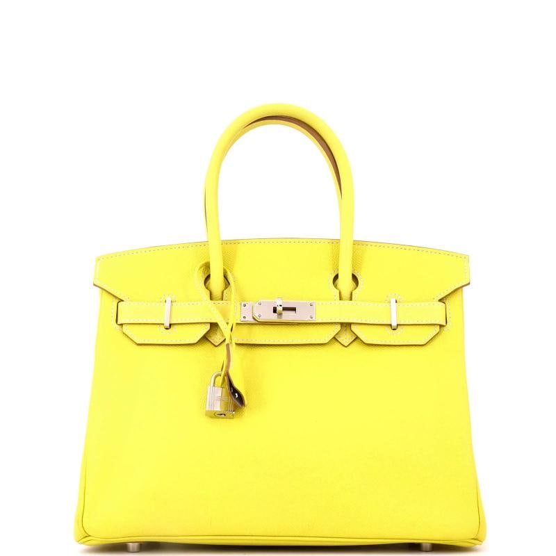 Hermes Candy Birkin Bag Epsom 30: Accessories: Lock, Clochette, Keys Measurements: Handle Drop 4", Height 9", Width 11", Depth 6". Condition: Pre-owned - Good,Brand: Hermes,Exterior Material: Leather,Style: Satchels,Exterior Color: