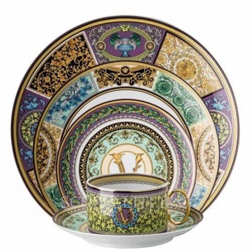 Versace Rosenthal Barocco Mosaic 5 Piece Place Setting,Dinnerware,Tableware (1 of 1)