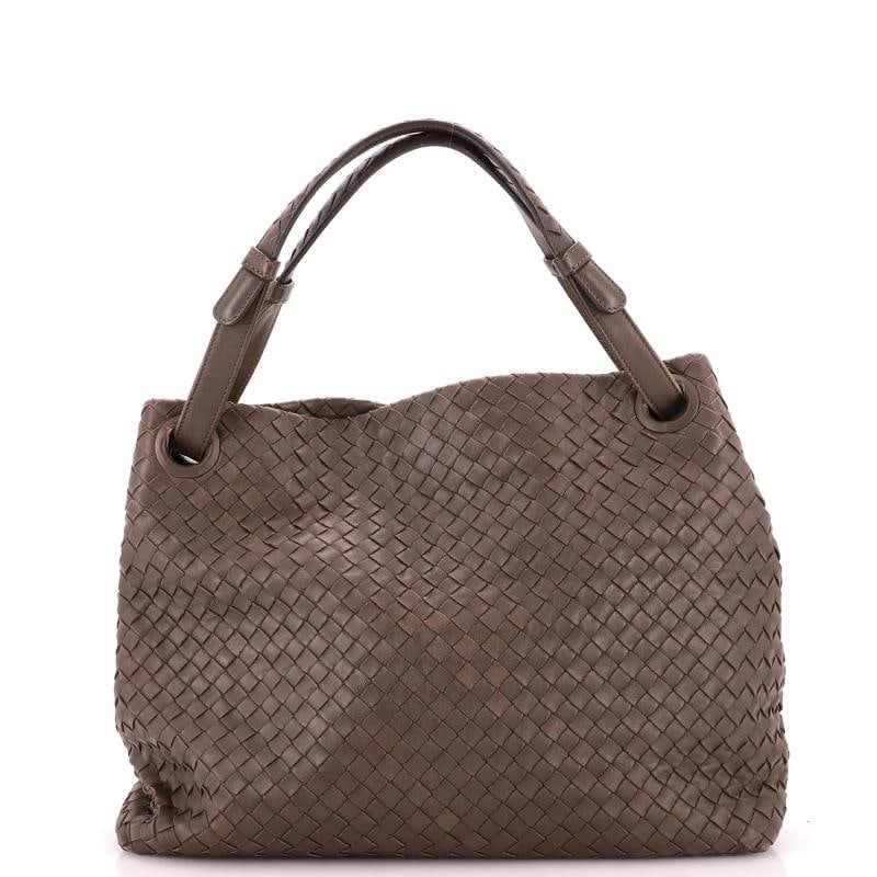 Bottega Veneta Garda Bag Intrecciato Nappa Medium: Condition: Pre-owned - Good,Brand: Bottega Veneta,Exterior Material: Leather,Style: Totes,Exterior Color: Brown,Department: Women,Size: Medium