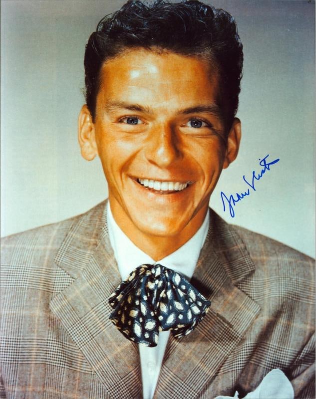 Frank Sinatra Authentic Signed 11x14 Portait Photo BAS #AG010057 (1 of 3)