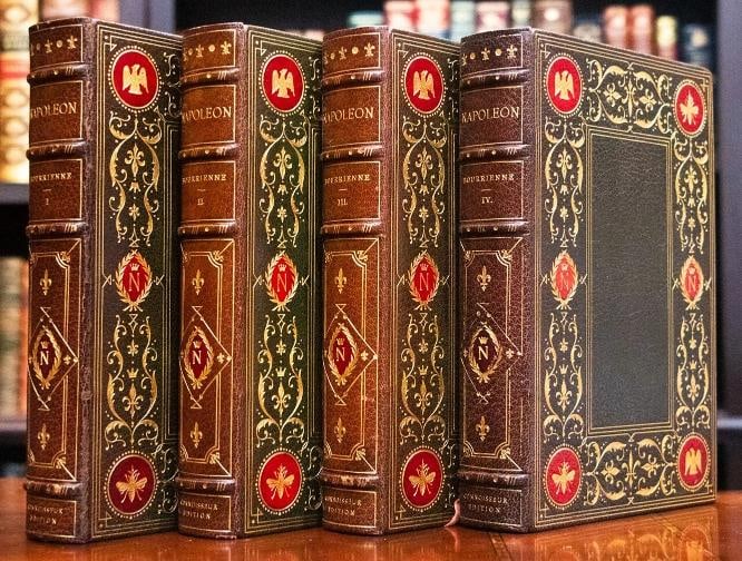 1906 Memoirs of Napoleon Limited Edition by Bourrienne Fine Leather Binding (1 of 17)
