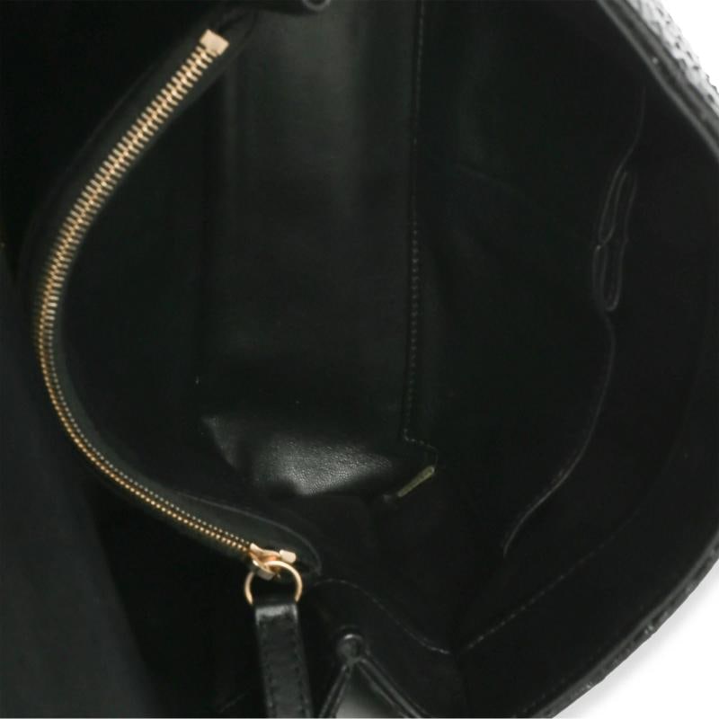 Chanel Black Python Medium Coco Top Handle Bag - 2