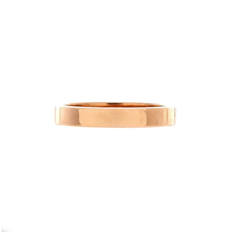 Cartier C de Cartier Wedding Band Ring 18K Rose Gold 3mm: Condition: Pre-owned - Good,Brand: Cartier,Main Stone: Unknown,Metal: 18K Rose Gold,Metal Purity: 18k,Ring Size: 4.75 - 49,Type: Ring,Color: Rose Gold,Style: 18K Rose Gold,Material: 18K Rose Gold