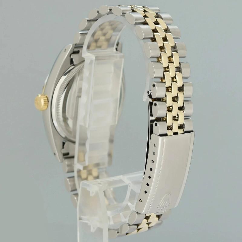 1959 Vintage Rolex Datejust 6605 Yellow Gold Two Tone Jubilee Champagne Watch - 4