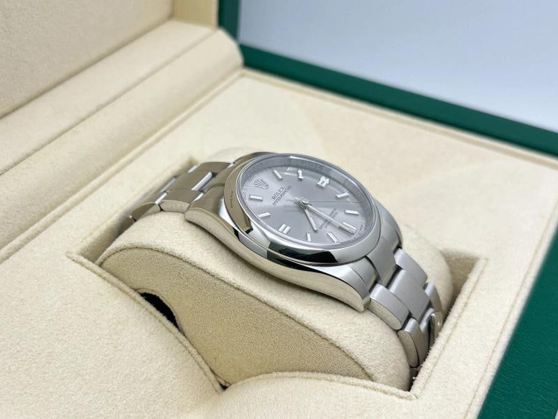 Rolex Oyster Perpetual 116000 DOMINO'S 36mm Silver Dial Steel Box Paper 2019 - 7