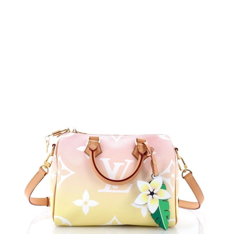 Louis Vuitton Speedy Bandouliere Bag By The Pool Monogram Giant 25: Condition: Pre-owned - Good,Brand: Louis Vuitton,Exterior Material: Canvas Coated,Style: Top Handle,Exterior Color: Multicolor,Department: Women,Size: 25,Accessories: Lock, Keys, Charms, With Strap