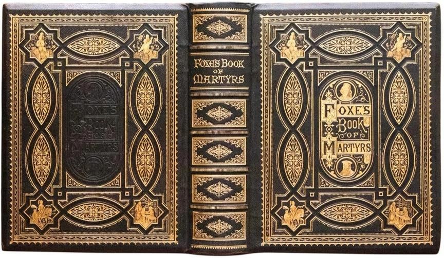 1873 Foxe's Book of Martyrs Folio 12" Tall Fine Leather Binding Illustrated Rare: Binding: Leather,Language: English,Signed: No,Special Attributes: Illustrated, Fine Leather Binding, Folio 12" Tall, Great Condition, Rare,Author: John Foxe,Publisher: Unknown,Topic: Christian Martyrs