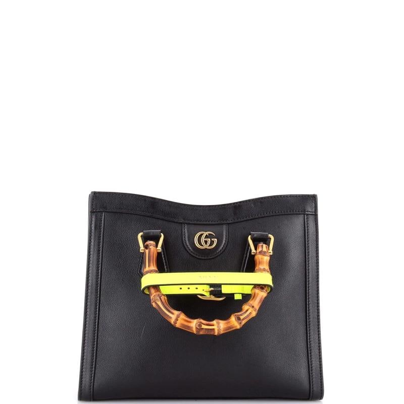 Gucci Diana NM Bamboo Handle Tote Leather Small: Condition: Pre-owned - Good,Brand: Gucci,Exterior Material: Leather,Style: Totes,Exterior Color: Black,Department: Women,Size: Small,Accessories: Handle Shapers