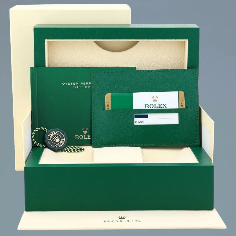 2019 PAPERS MINT Rolex DateJust Steel White Gold Fluted Pink 116234 36mm Oyster - 2