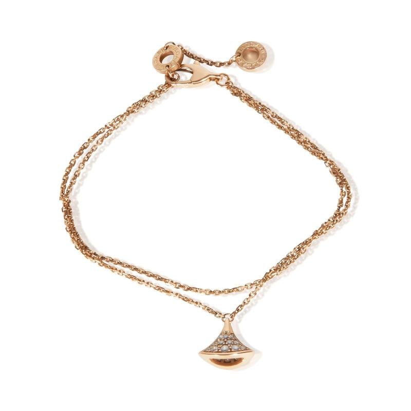BVLGARI Rose Gold Diamond Diva's Dream Bracelet (1 of 3)
