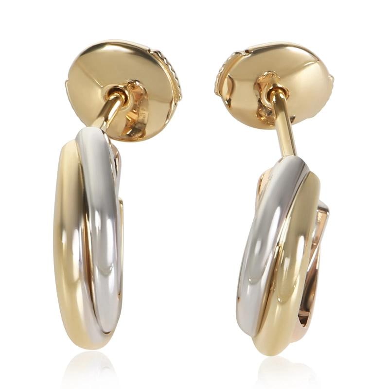 Cartier 3-Tone Gold Trinity Earrings (1 of 5)