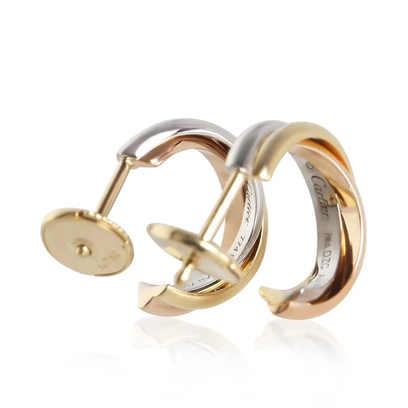 Cartier 3-Tone Gold Trinity Earrings - 4
