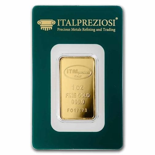 1 oz Gold Bar - Italpreziosi (In Assay): Brand: Private Mint,MPN: 271536,Year: N/A,Fineness: 0.9999,Denomination: N/A,Circulated/Uncirculated: None,Certification: Uncertified,Country of Origin: Italy