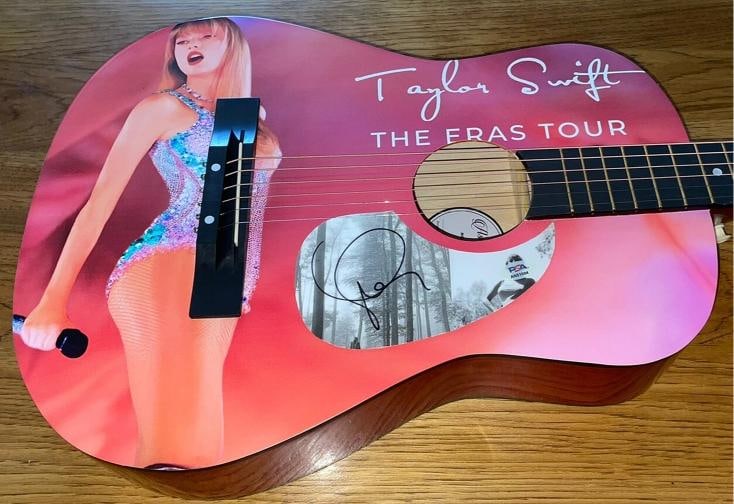 Taylor Swift Swift Signed Custom Guitar (PSA) - 3