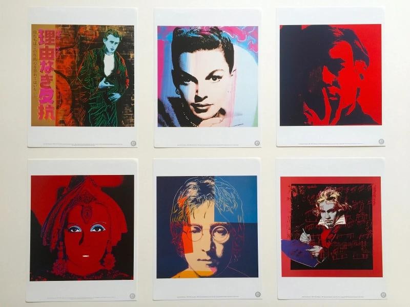 ANDY WARHOL ESTATE RARE 1990 STARS & LEGENDS PORTFOLIO COLLECTOR PRINTS SET OF 6: MEASURING 12" W X 16" H. Features: RARE OUT OF PRINT, ANDY WARHOL FOUNDATION SEAL ON PRINTS,Width (Inches): 12",Listed By: Dealer or Reseller,Subject: Famous Paintings/Painters,Size: Medium (up to 36i