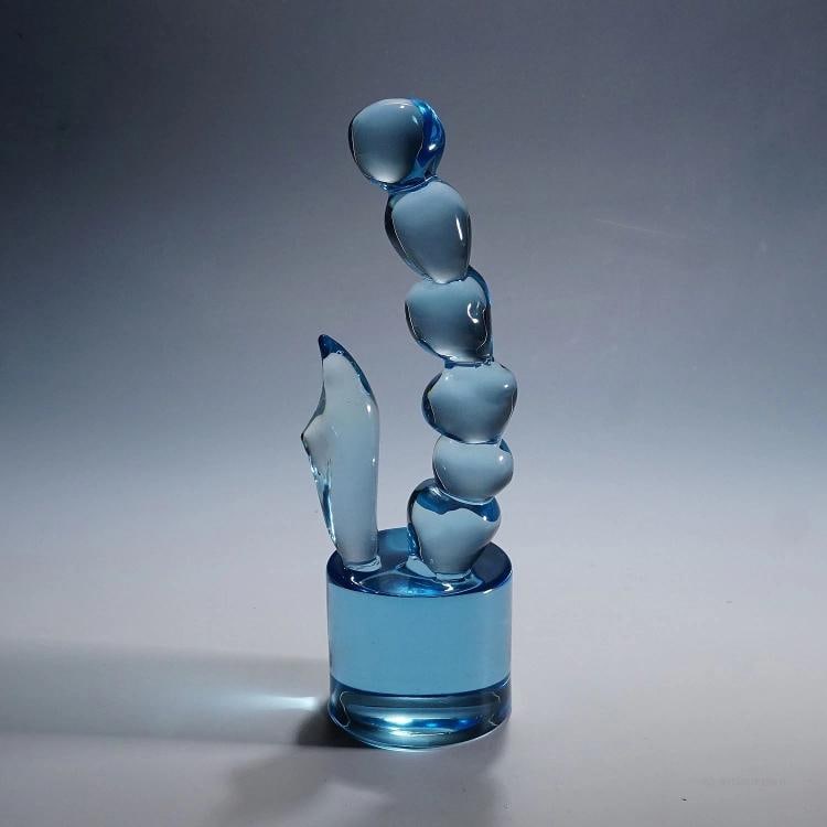 Cenedese Art Glass Sculpture Totem by Ermanno Nason, ca. 1970s: height: 12.99 inches diameter: 4.13 inches. Condition: Used,Brand: Murano,Material: Art Glass,Origin: Italy,Subject: Art Glass,Type: Figurine,Country of Origin: Italy