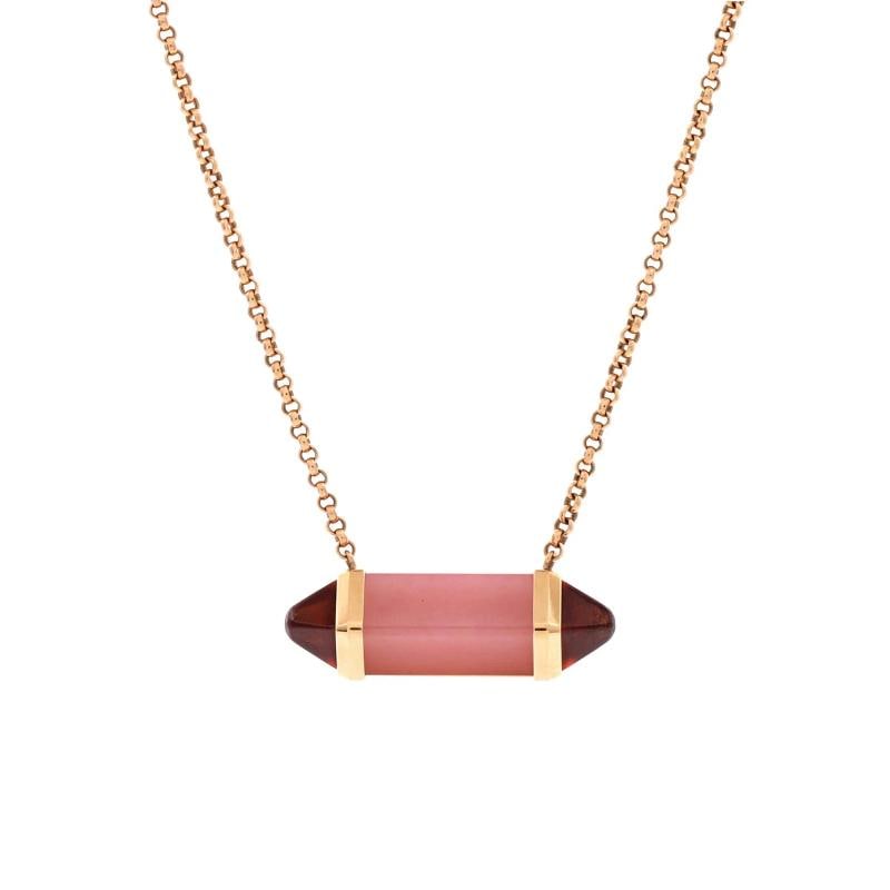 Cartier Les Berlingots de Cartier Pendant Necklace 18K Rose Gold with Pink: Condition: Pre-owned - Good,Brand: Cartier,Main Stone: Garnet, Rhodolite,Metal: 18K Rose Gold,Metal Purity: 18K,Style: Pendant,Type: Necklace,Color: Rose Gold,Material: Unknown Condition: Pristine. Fa
