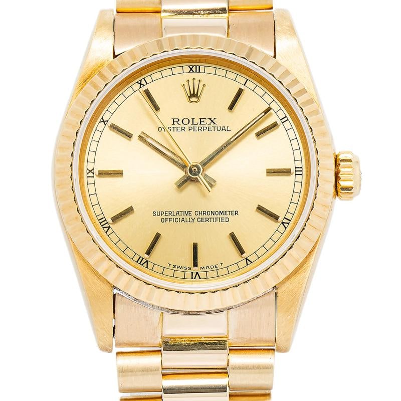 Rolex 67518 President Yellow Gold Champagne Dial 30mm (1 of 6)