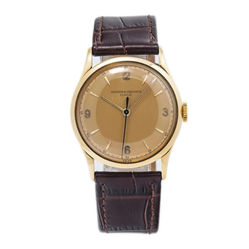 Vacheron Constantin Vintage V454 VINTAGE Strap YG Champagne Arabic Manual 34mm (1 of 6)