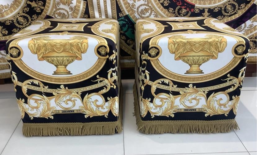 Vintage Custom Made Lion And Urn Cube Ottoman 19Ã¢â‚¬Â/19Ã: Condition: Used: An item that has been used previously. The item may have some signs of cosmetic wear, but is ... Read moreabout the conditionUsed: An item that has been used previously. The item may 