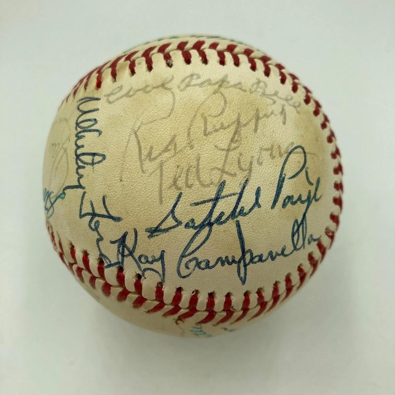 Mickey Mantle 1974 Hall Of Fame Induction Multi Signed Baseball JSA COA - 7
