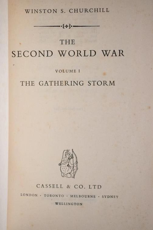 1948 The Second World War by Winston Churchill 1st Edition Fine Leather Bindings - 6