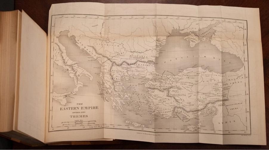 1855 History of the Decline and Fall of the Roman Empire Bound by Bayntun LgMaps - 14
