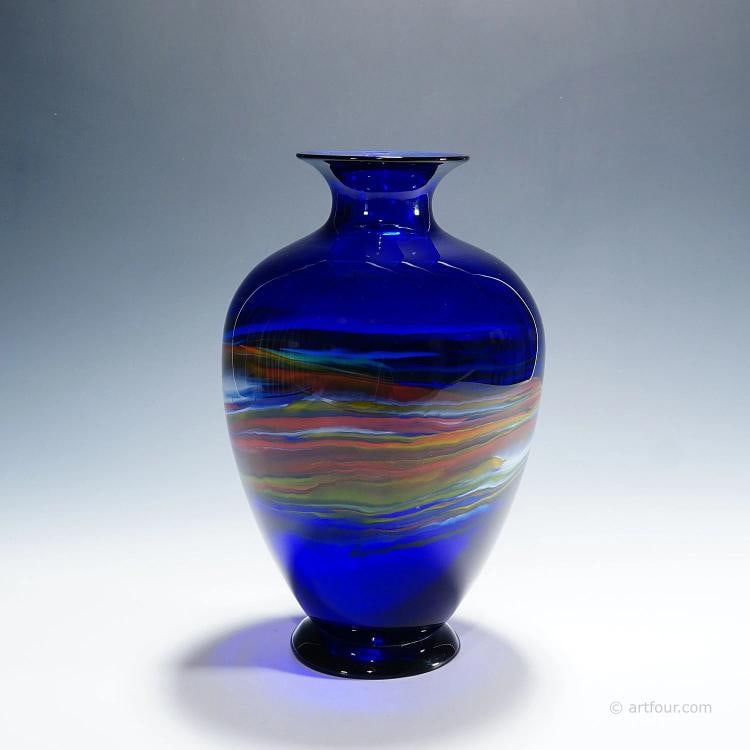 Art Glass Vase by Gianni Versage for Vetreria Archimede Seguso ca. 1990s (1 of 9)