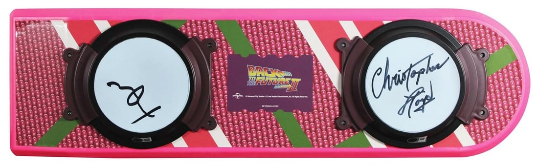 Michael J. Fox & Christopher Lloyd Back To The Future Signed Hoverboard (Beckett): Industry: Movies,Original/Reproduction: Original,Autograph Authentication: Beckett,PRODUCT_COA: Beckett,PRODUCT_SIGNED_BY_NAME: Michael J. Fox & Christopher Lloyd,PRODUCT_SIGNED_BY_BRAND: Back To The
