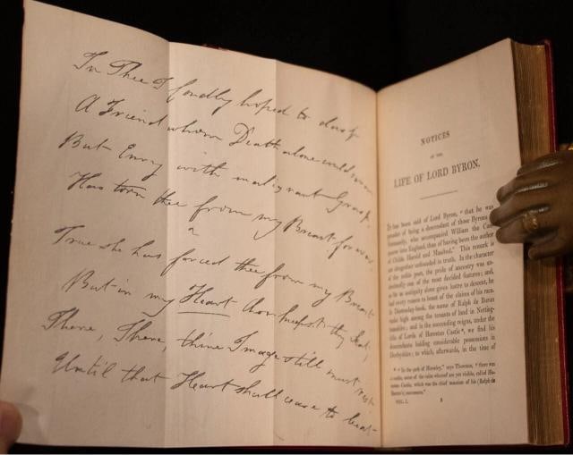 1848 The Works of Lord Byron Fine Leather Binding Great Condition Rare - 6