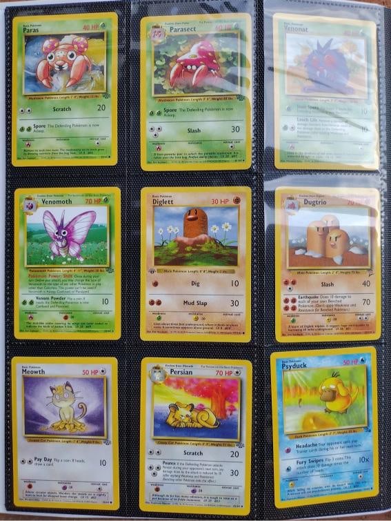 Original 151 Pokemon Cards Complete Set 1999 Jungle Fossil Base W/ Binder Lot - 5