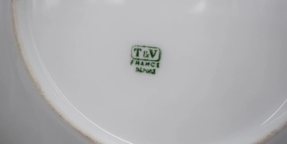 Set of 10 Limoges France Hand Painted Dessert- Cabinet Plates Circa 1900 - 8