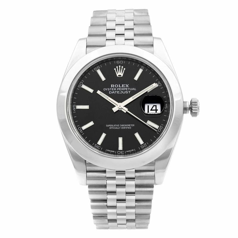 Rolex Datejust 126300 2022 Complete Jubilee Stainless Steel Black Stick 41mm - 2