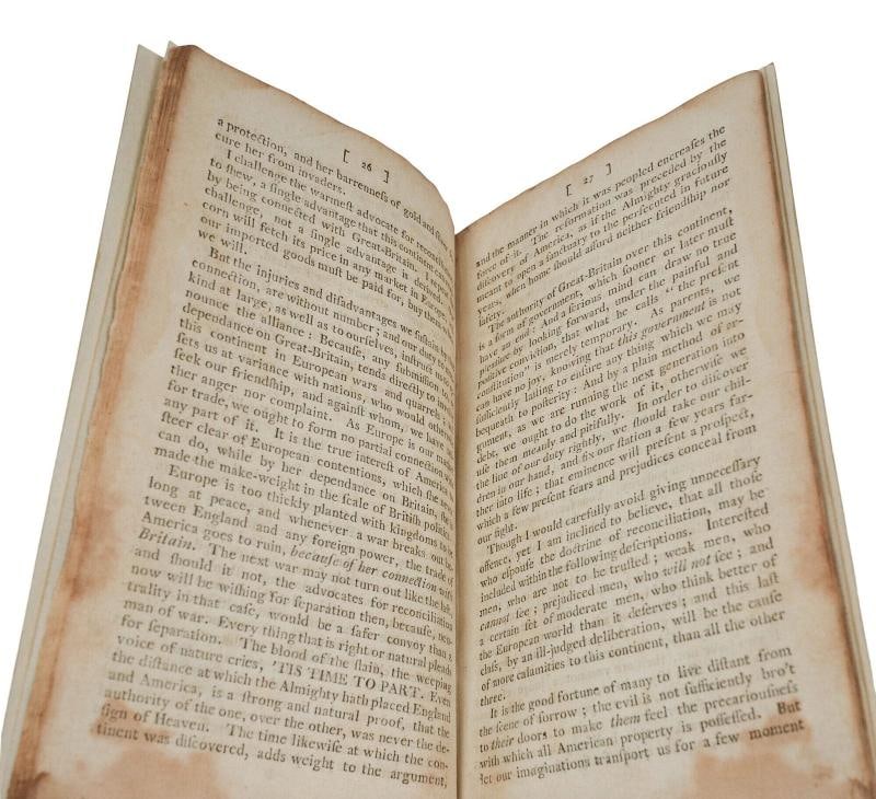 Common Sense ~ by THOMAS PAINE ~ First Thus ~ Disbound from 1st Collection 1792 - 5