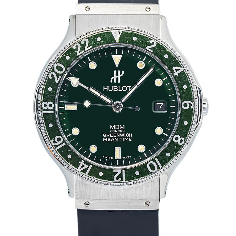 Hublot 1572 Strap Stainless Steel Green Index Quartz 36mm - 2