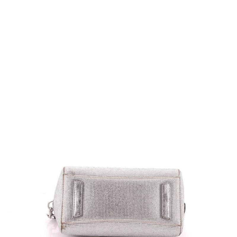 Givenchy Antigona Lock Bag Crystal Embellished Satin Mini - 4