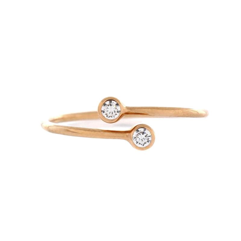 Tiffany & Co. Elsa Peretti Diamond Hoop Ring 18K Rose Gold with Diamonds: Measurements: Size: 7, Width: 1 mm . Condition: Pre-owned - Good,Brand: Tiffany & Co.,Main Stone: Diamond,Metal: 18K Yellow Gold,Metal Purity: 18k,Ring Size: 7,Type: Ring,Color: Rose Gold,Style: 18K R