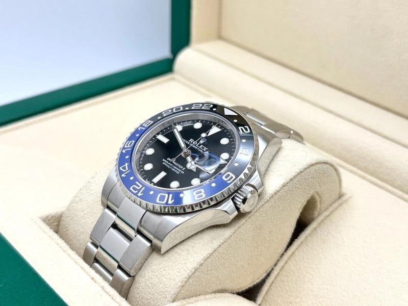 2022 Rolex GMT Master II Batman 126710BLNR Black Blue Bezel Steel Box Paper - 3