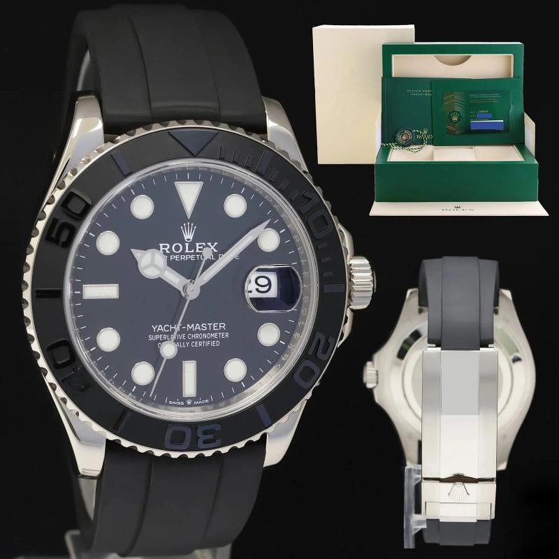 2020 NEW PAPERS Rolex Yacht-Master 226659 White Gold 42mm Oysterflex Watch Box: Condition: Pre-owned - Excellent,Brand: Rolex,Department: Unisex Adults,Type: Wristwatch,Model: Yacht-Master,Reference Number: 226659,With Original Box/Packaging: Yes,With Papers: Original,Customized: