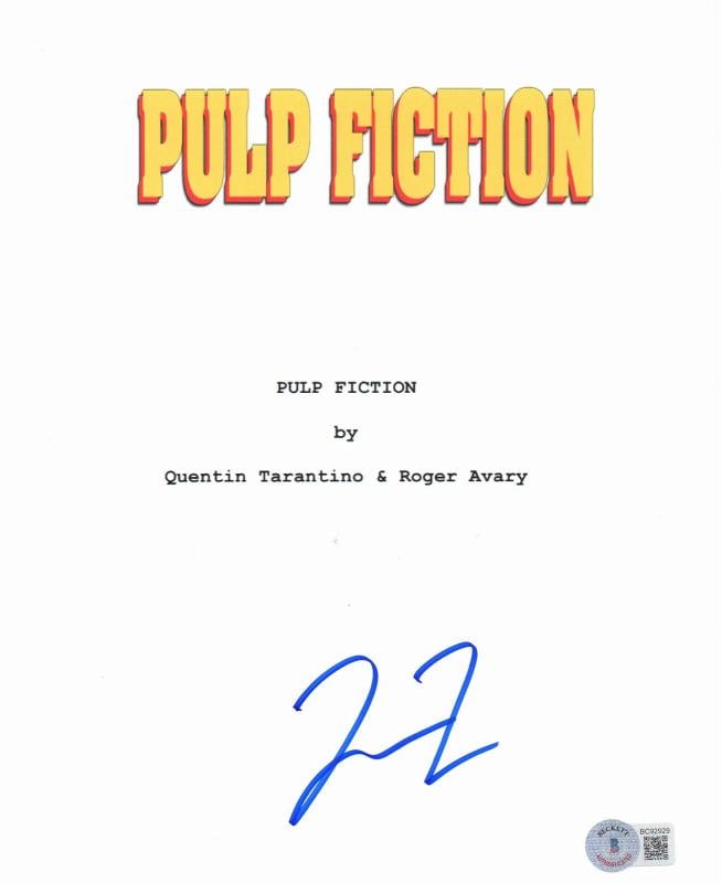QUENTIN TARANTINO SIGNED AUTOGRAPH PULP FICTION FULL MOVIE SCRIPT BECKETT BAS: Industry: Movies,Personalize: No,Movie: PULP FICTION,Signed by: QUENTIN TARANTINO,Signed: Yes,Autograph Authentication: Beckett,Original/Reproduction: Original,Country of Origin: United States