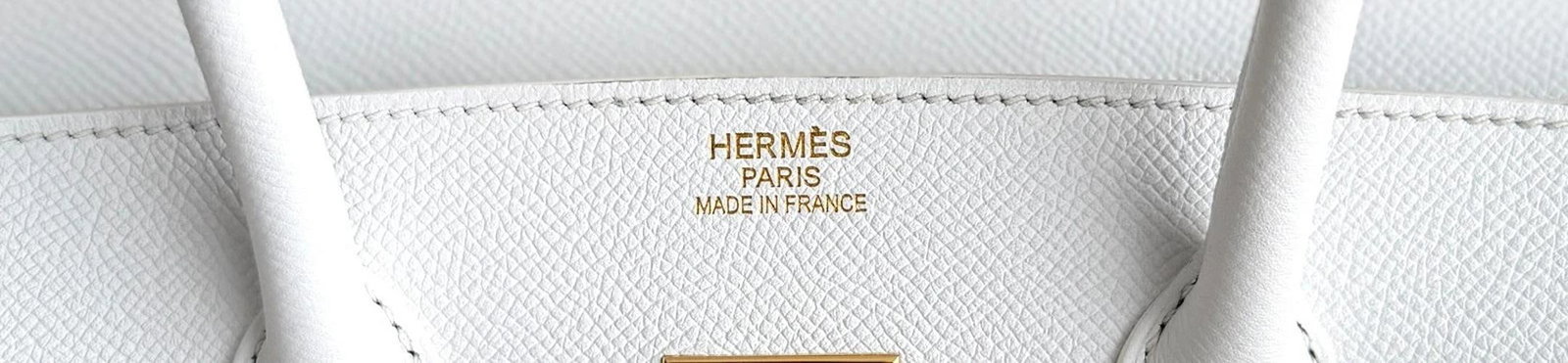 Hermes Birkin 35 Blanc White Epsom Leather Gold Hardware RARE - 9