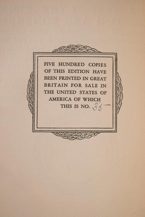 1928 Plutarch's Lives of the Noble Grecians and Romanes Limited Signed Fine Bind - 8