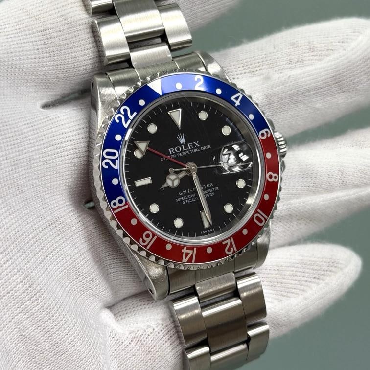 Rolex GMT Master Pepsi 16700 40mm Red Blue Bezel Stainless Steel - 4