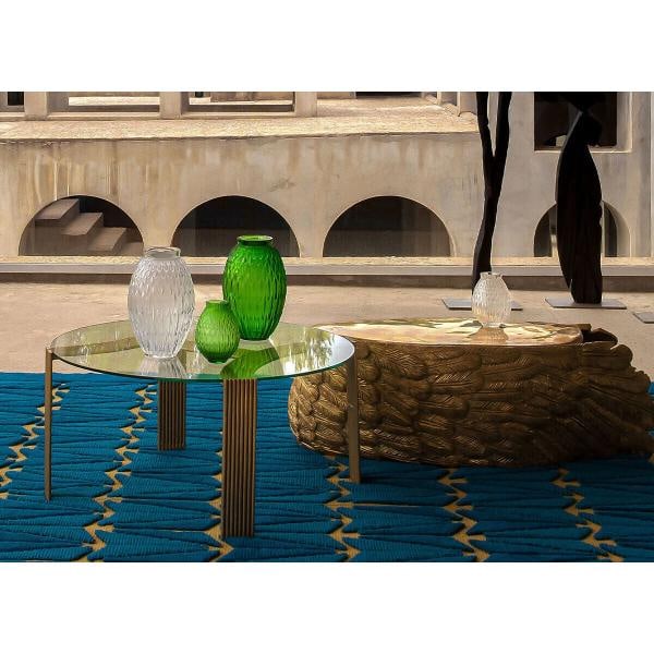 NEW LALIQUE CRYSTAL PLUMES GREEN VASE SMALL #10758300 BRAND NIB CUTE - 4
