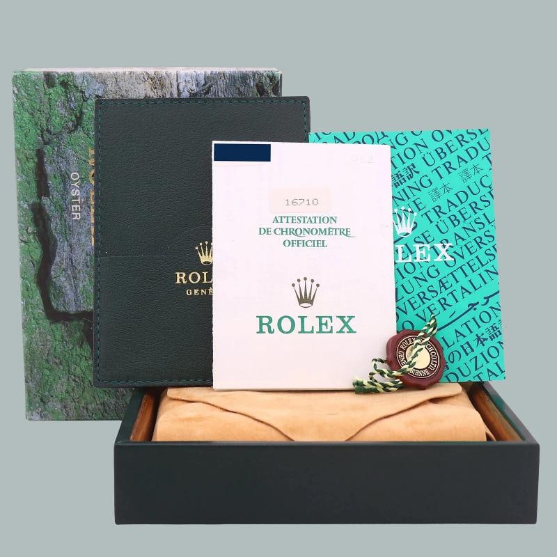 1997 PAPERS MINT Rolex 16710 GMT-Master II 3185 Coke Red Steel 40mm Watch Box - 2