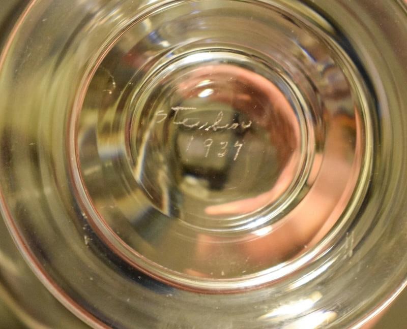 Steuben Sidney Waugh Engraved Vase "Peasants", circa 1937 - 5