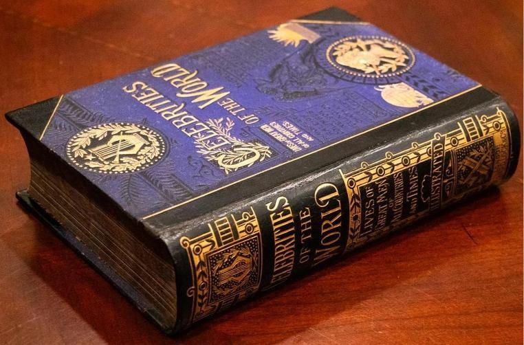 c.1890 Celebrities of the World Fine Leather Binding Illustrated - 4