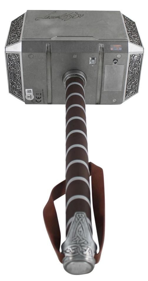 Avengers (4) Jackson, Bettany, Rudd & Gillan Signed Thor Mjolnir Prop Hammer BAS - 7
