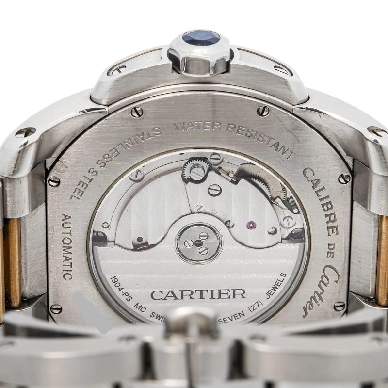 Cartier Calibre De W7100036 18K Rose gold Two Tones Silver Dial Automatic 42mm - 6